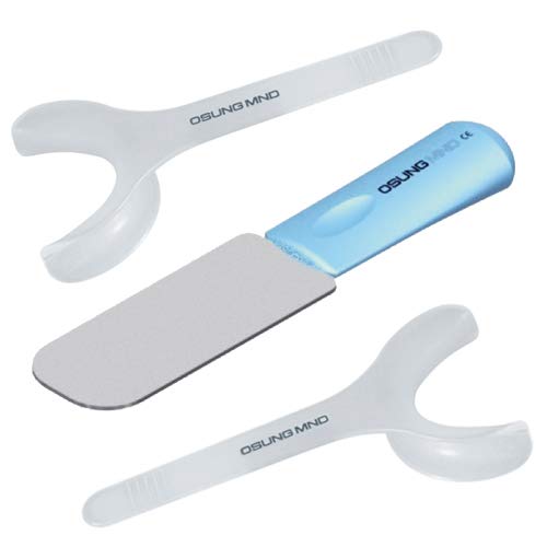 OSUNG Double Sided Photographic Intraoral Mouth Mirror with Handle,  Lateral Size Adult Size with Cheek Retractors Set - Osung USA 