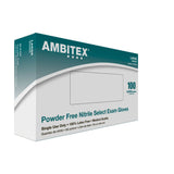 Ambitex Blue Nitrile N400 Powder Free Exam Glove - Large 100/Box (NLG400) - Osung USA