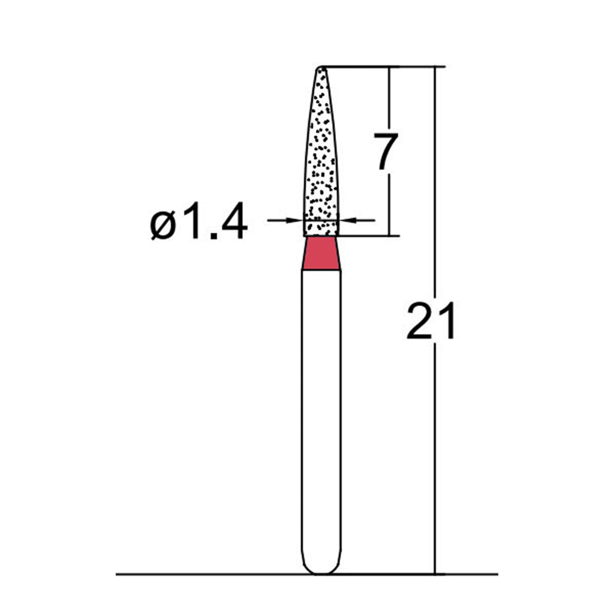 thumbnail interactive-video image 1 of Cylindrical End Cutting 1 Mm Fine Grit Diamond Bur 5/Pack Osung 150.10F1 1 of 4