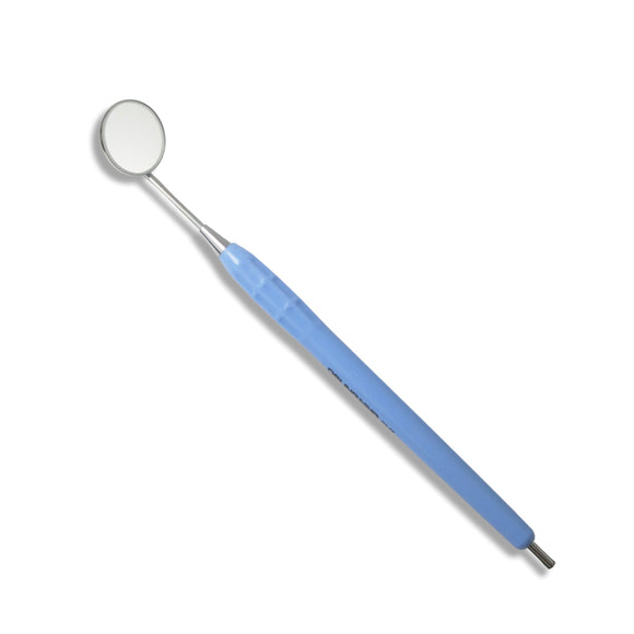 Mouth Mirror, Autoclavable Handle, Simple Stem, Blue, 2MHS1 - Osung USA