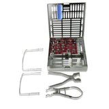 Rubber Dam Clamps Kit with Sterilization Cassette, RDSET - Osung USA