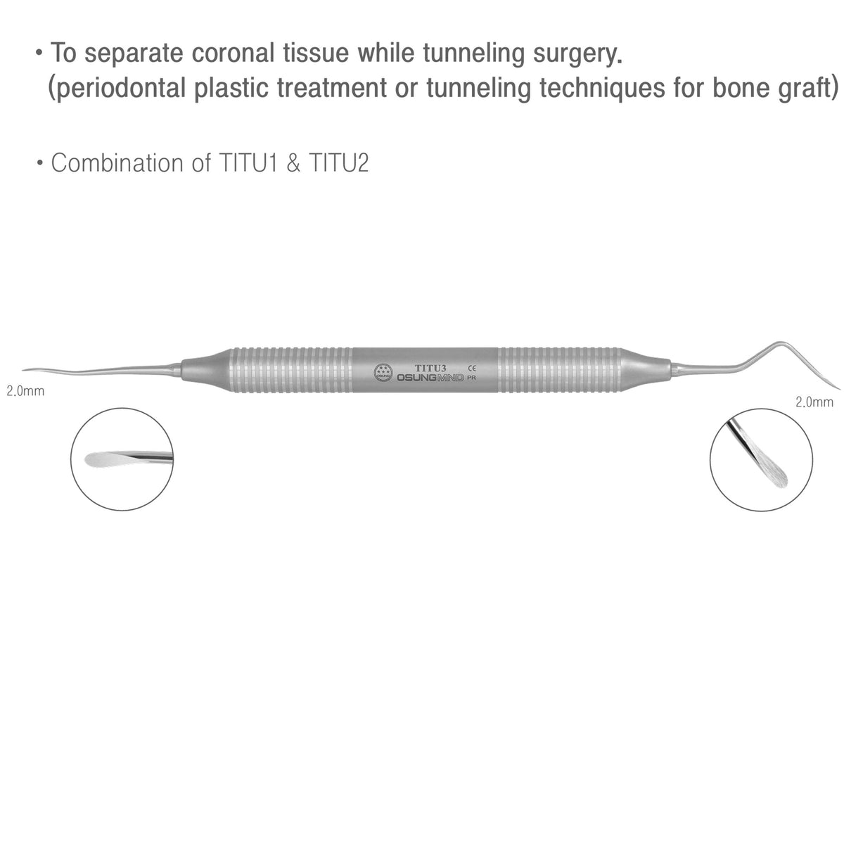 Dental Tunneling Instrument #3 Osung -TITU3