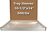 Tray Sleeves Plastic Ritter B 10-1/2" x 14" 500/bx. - Osung USA