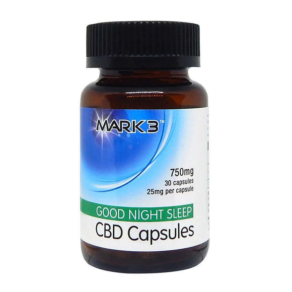MARK3 Extra Strength CBD Good Night Sleep Vegan Capsules 1,500 mg. - Osung USA