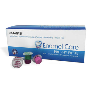 Enamel Care Prophy Paste Coarse Assorted w/TCP B.Gum, Cherry, Mint & Raspberry 200/bx. - Osung USA