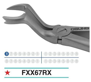 Dental Extraction Forcep X67RX Upper 8-8 - Osung USA