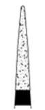 Diamond Burs, Taper Conical Shape, Extra Fine Grit , 160Tc-21Ef - Osung USA