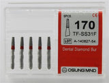 Diamond Burs, Taper Flat Shape, Fine Grit Multi-Use 170Tf-Ss31F - Osung USA