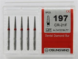 Diamond Burs, Taper Conical Shape, Fine Grit Multi-Use 197Cr-21F - Osung USA