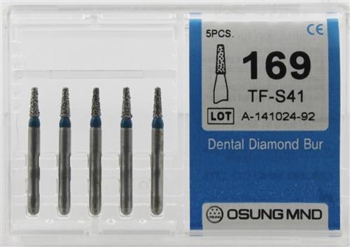 Diamond Burs, Taper Flat Shape, Standard Grit Multi-Use 169Tf-S41 - Osung USA