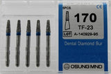 Diamond Burs, Taper Flat Shape, Standard Grit Multi-Use 170Tf-23 - Osung USA