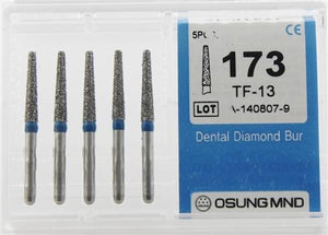 Diamond Burs, Taper Flat Shape, Standard Grit Multi-Use 173Tf-13 - Osung USA