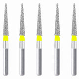 164.10EF4, Conical Pointed, Slender, 1 mm Dia,  Extra Fine Grit Diamond Bur, 5 per pack - Osung USA