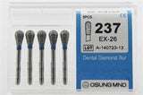 Diamond Burs, Pear Shape, Standard Grit Multi-Use 237Ex-26 - Osung USA