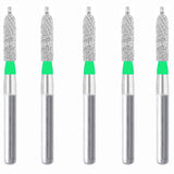 255.16C1, Cylindrical, Ogival End, Side Cutting Only, 1.6 mm Dia,  Coarse Grit Diamond Bur, 5 per pack - Osung USA