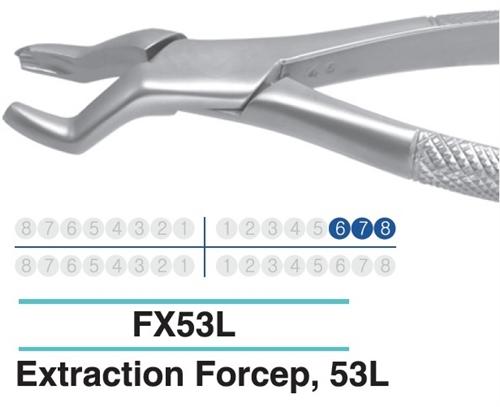 Dental Extraction Forcep UPPER MOLARS, FX53L - Osung USA