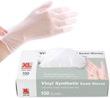 Vinyl Synthetic Exam Disposable Gloves, XLarge, 100 Gloves/Box - Osung USA