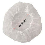 Disposable White Bouffant Cap - Hair Net - 24 Inch - 100 Pcs Per Pack - Osung USA
