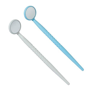 Dental Mouth Mirror. Autoclavable White plastic handle - Osung USA