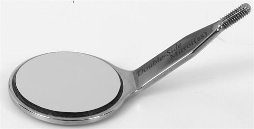 Double Sided Dental Mirror #4, SS, w/Handle - Osung USA