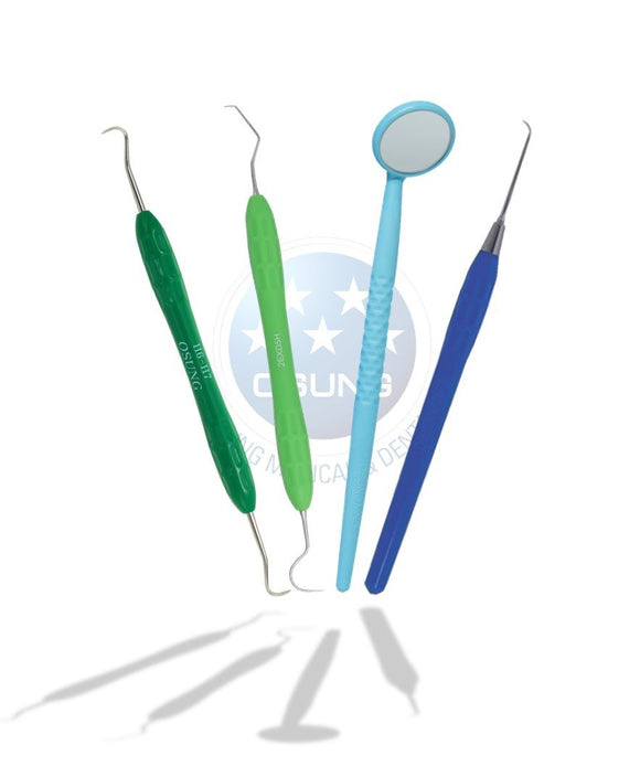 Professional Dental Hygiene Kit By Osung Scalers, Explorer And Mirror - Osung USA