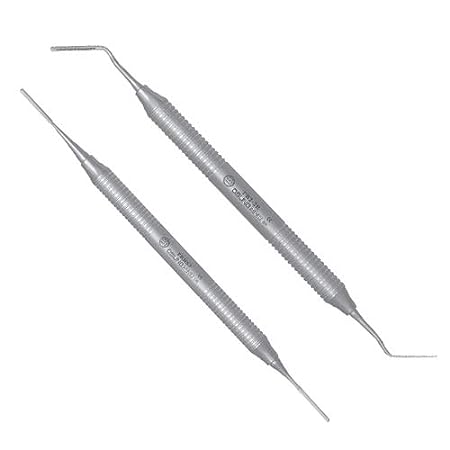 OSUNG Dental Periotome Set. Posterior Curved and Anterior Straight Working Ends - Osung USA 