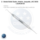Dental Scaler JAC30-33 Light Wt. Metal Handle, 5 Pcs Set - Osung USA