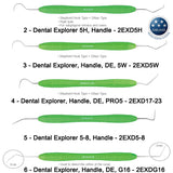 Dental Explorer Comfort Edition 5 Piece Set - C-1042 - Osung USA