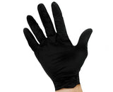 Ambitex N200BLK Series Powder Free Black Nitrile Gloves, Small, 100/Box (NSM200BLK) - Osung USA