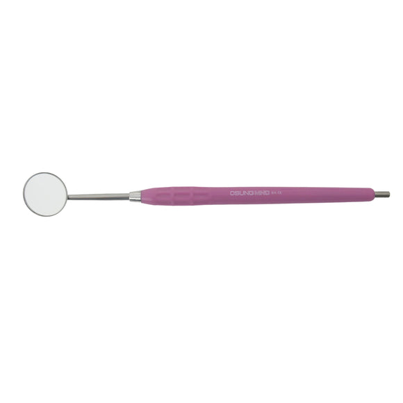 Mouth Mirror Cone Socket No. 4, 22mm dia, Purple Handle, EA - Osung USA 