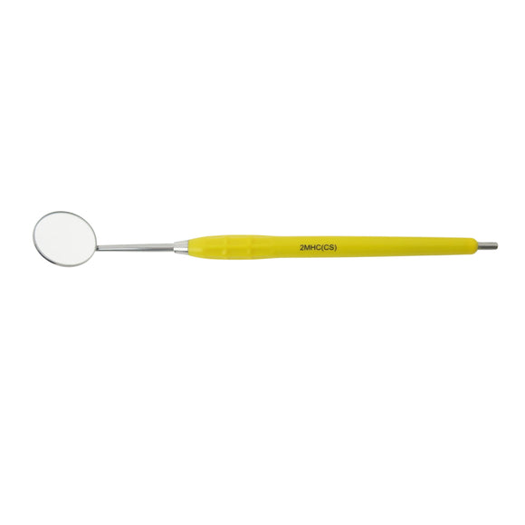 Mouth Mirror Cone Socket No. 5, 24mm dia, yellow handle, EA - Osung USA 